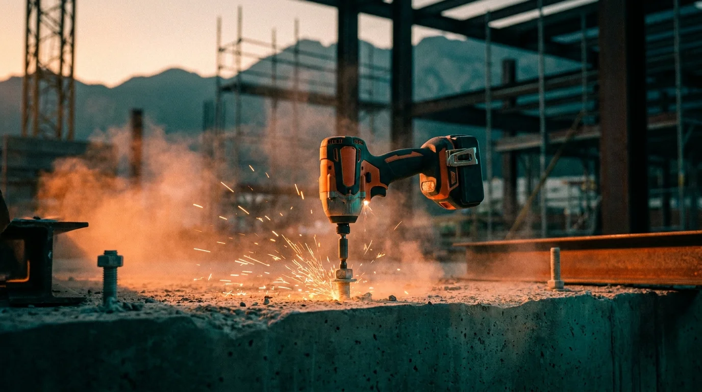 Power tools on a workshop bench